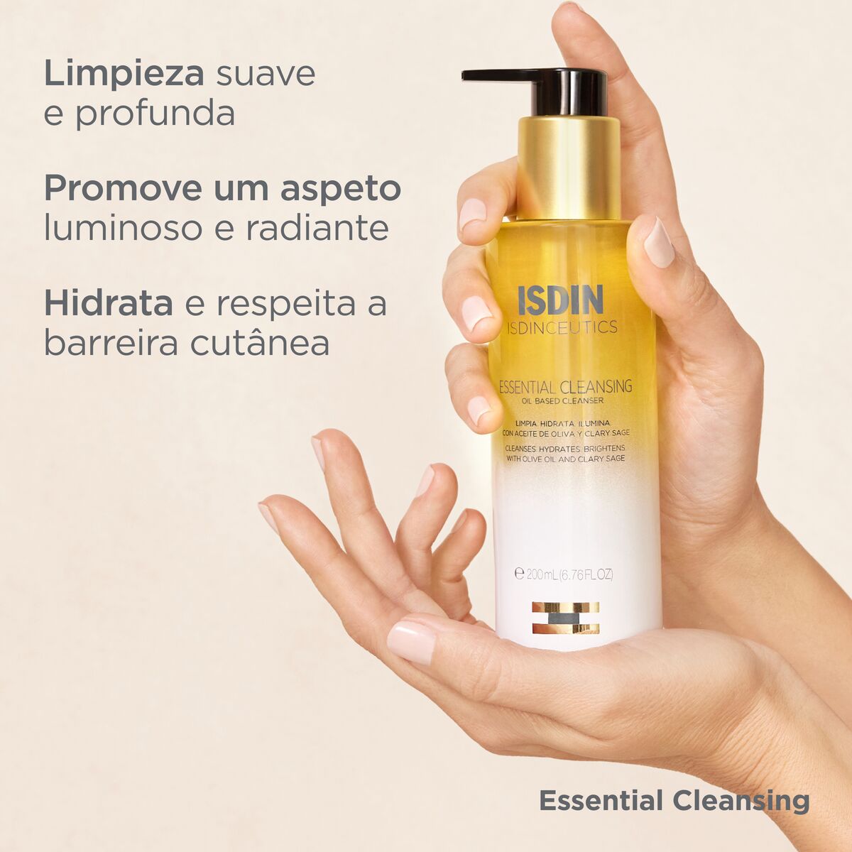 ISDIN Essential Cleansing - Óleo de limpeza 200mL