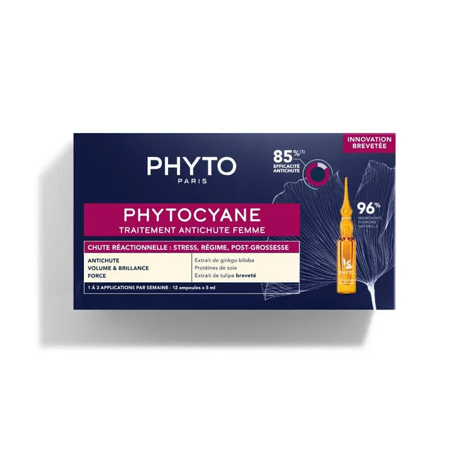 Phytocyane Cuidado Antiqueda Reacional Mulher 12x3,5mL