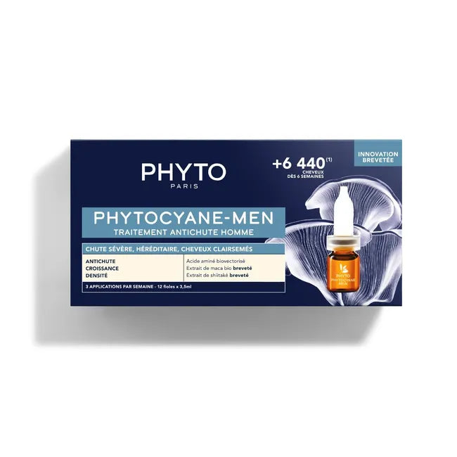 Phytocyane-Men Cuidado Progresivo Anticaída 12x3.5mL